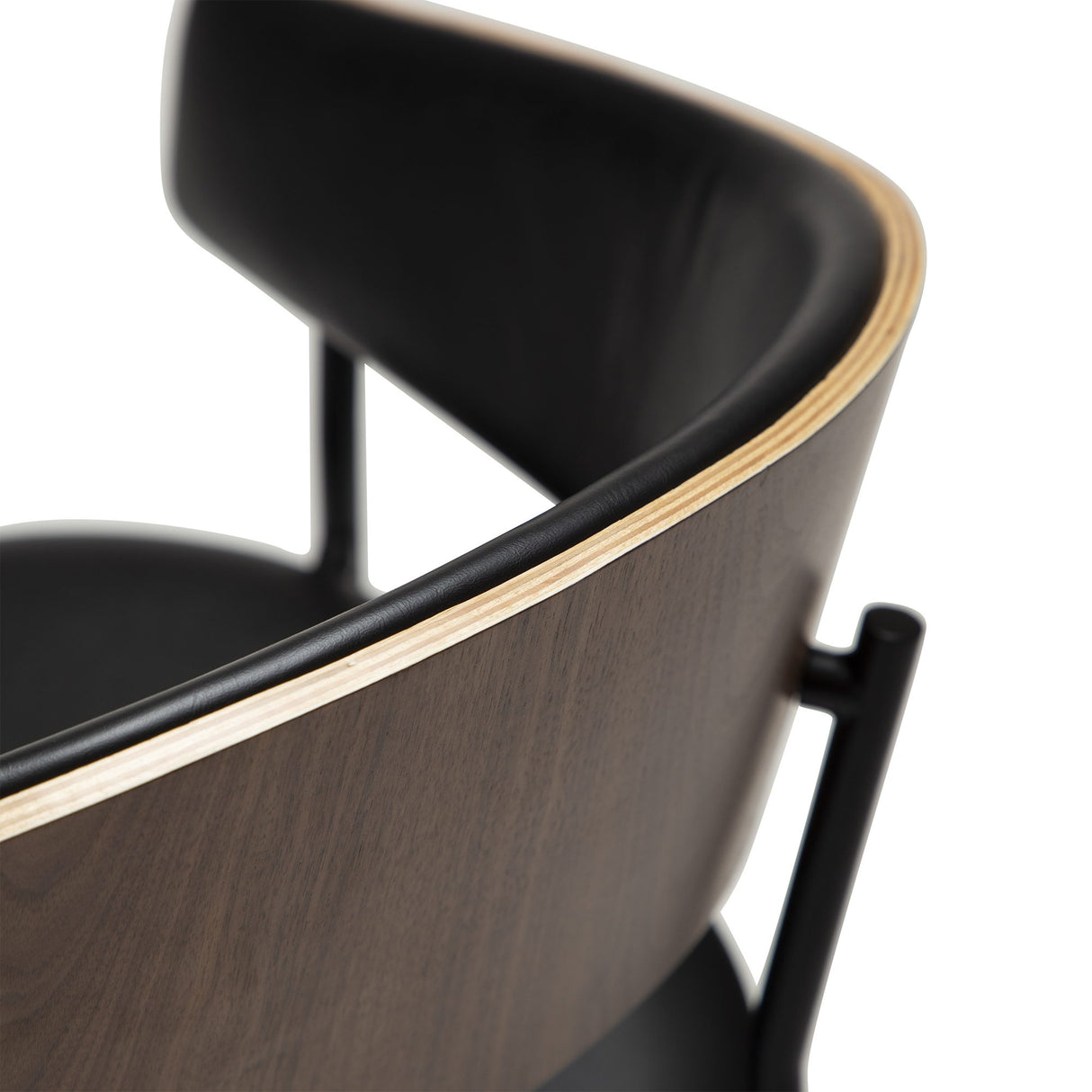 Crib Stol Vintage Black, Walnut