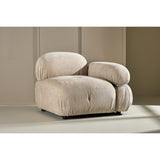 Mika Soffmodul Beige, Vänster Hörndel, Silver