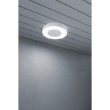 Carrara Rund HP-LED 25W Vit Vägglampa Ute