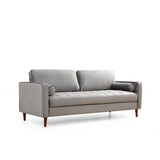 Rom (215 x 90 x 70 cm) 3-sitssoffa Ljusgrå