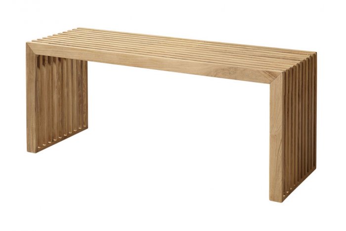 Rib Bänk Teak 104x35 cm