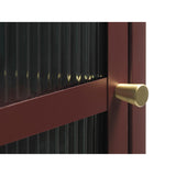 Riviera Vitrinskåp 160 cm Vinröd