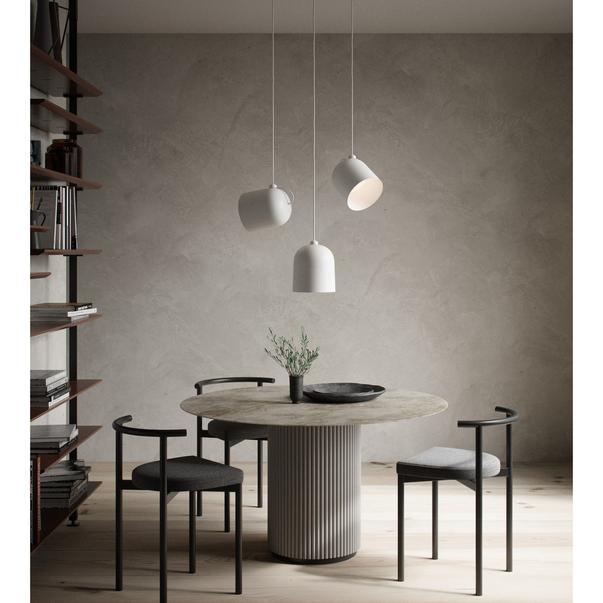 Angle E27 Taklampa Vit/Telegrå