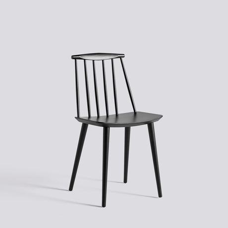 J77 Stol Black – bokfaner med vattenbaserad lack, Black – massiv bok med vattenbaserad lack