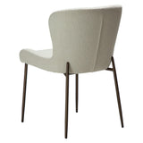 Glam Stol Bone White, Antique Brass