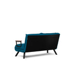Apia 2-sits (25 x 134 x 121 cm) 2-sits bäddsoffa Petrolgrön