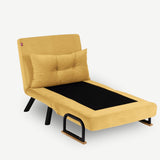 Freetown Single (26 x 120 x 60 cm) 1-sits bäddsoffa Senap