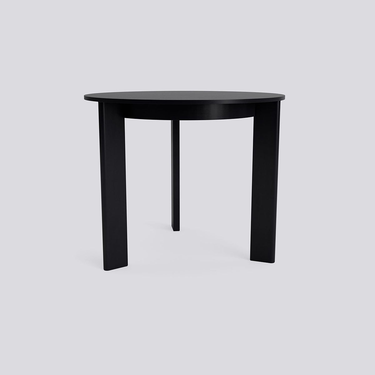 Chisel 20 runt Ø90 × H74 cm Matbord Black – lackerad ekfaner, Black – lackerad ek