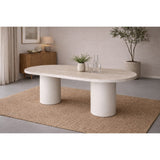 Narvik Ovalt matbord Beige