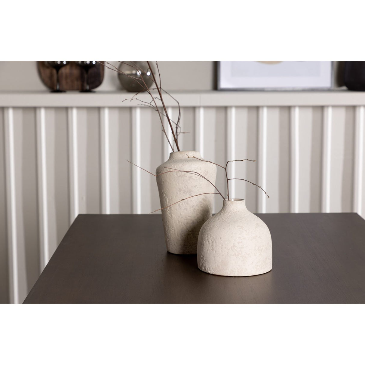Kaseidon, Seda Rektangulär matgrupp Beige,Brun, Mörkbrun, 120 x 80