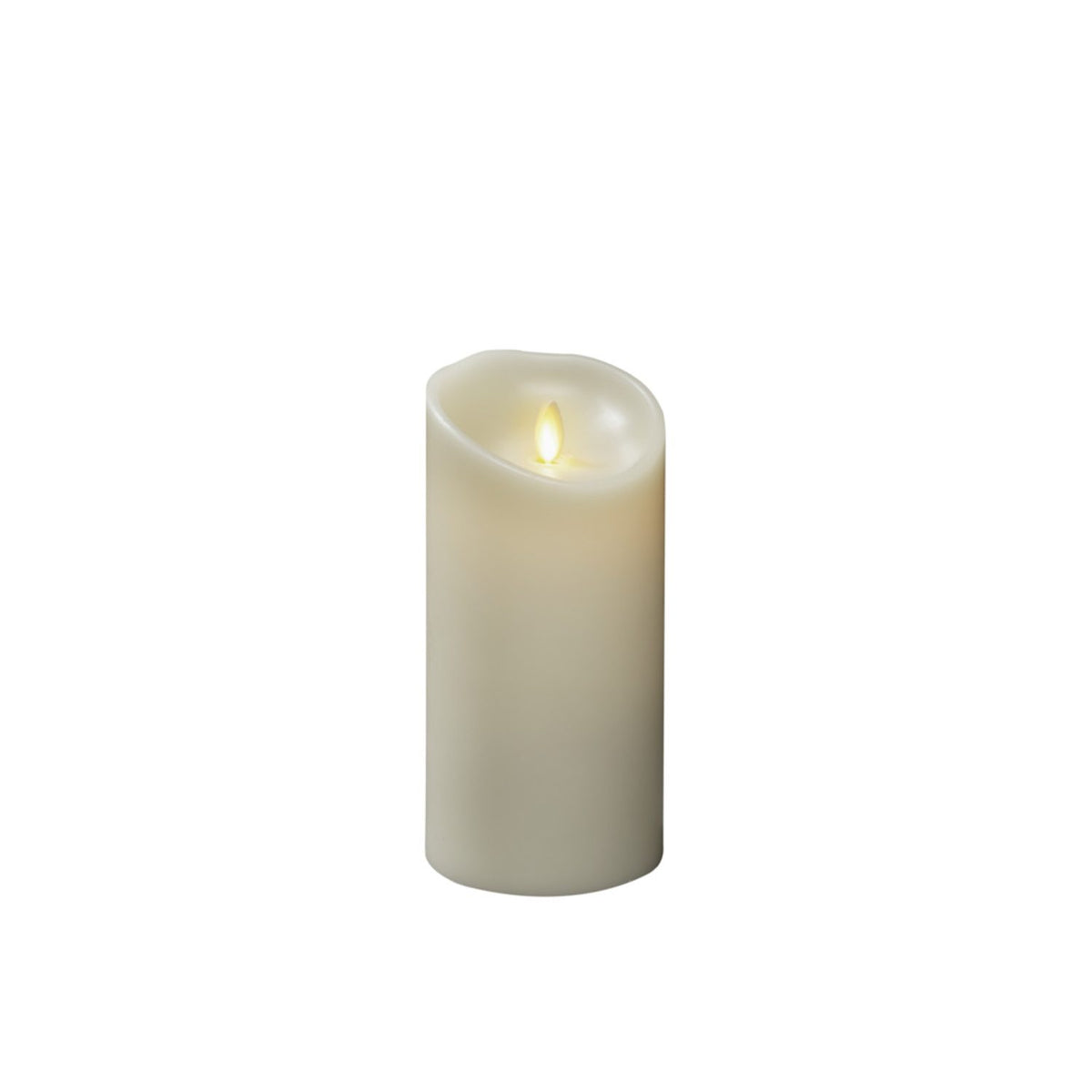 Vaxljus gräddvitt, varmvit LED timer 5h 2xD Dekorationsljus El 8,8x17,7 cm