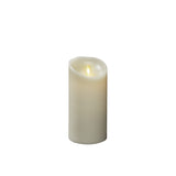 Vaxljus gräddvitt, varmvit LED timer 5h 2xD Dekorationsljus El 8,8x17,7 cm