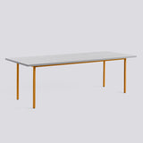 Two-Colour L240 × B90 × H74 cm Matbord Light grey, Ochre – pulverlackerat stål