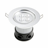 Infälld HP-LED Silver Taklampa Ute