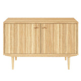 Sideboard Nr.421 2st Trädörrar 126x80 cm Oljad Ek