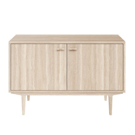 Sideboard Nr.421 2st Trädörrar 126x80 cm Vitoljad Ek