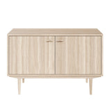Sideboard Nr.421 2st Trädörrar 126x80 cm Vitoljad Ek
