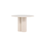 Olivia Runt matbord Beige