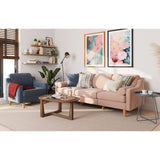 Kingston Extra (220 x 84 x 87 cm) 3-sitssoffa Lax valnöt