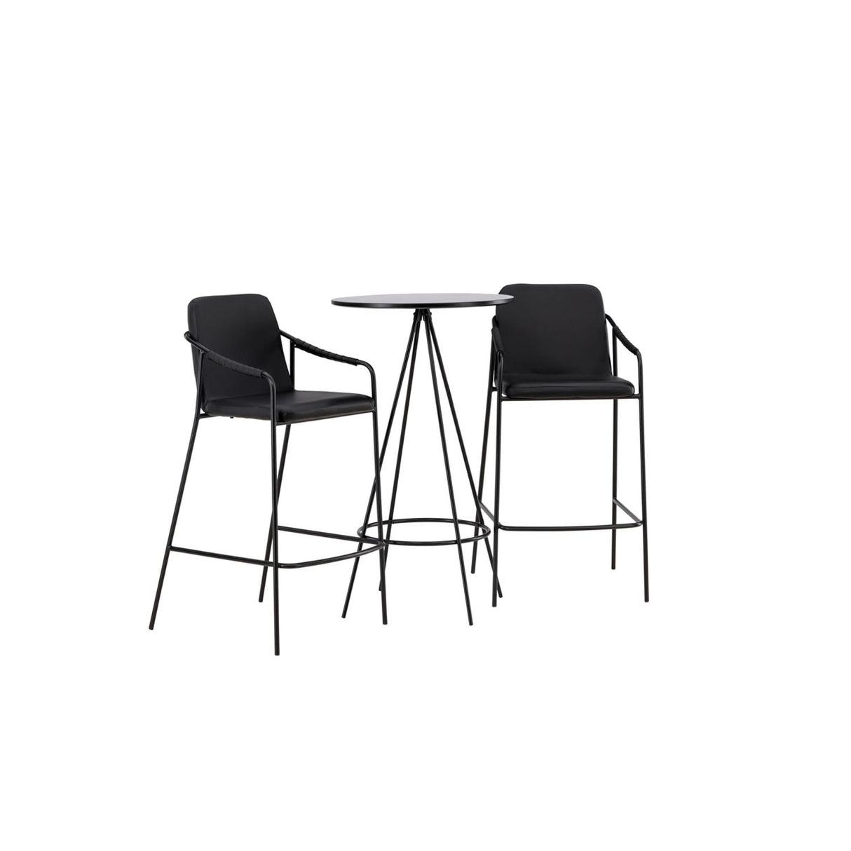 Bistro, Tvist Rund matgrupp Svart, Svart, ⌀60
