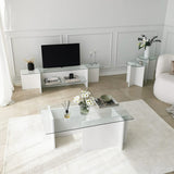 Lily (45 x 55 x 13 cm) Satsbord (2 delar) Vit