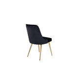 Velvet Deluxe Matstol Guld