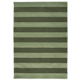 Stripe Boucle Matta Grön