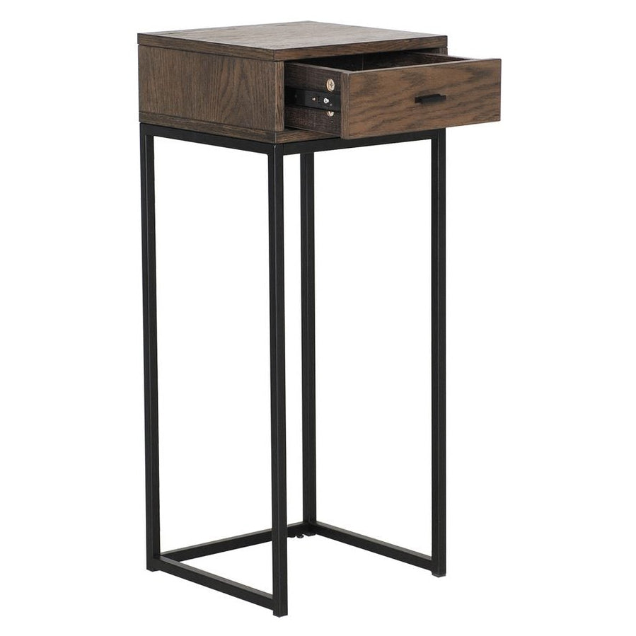 Regal Sängbord Brunlackad Ek, 75 cm
