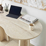 Nicosia (120 x 75 x 60 cm) Skrivbord Travertin