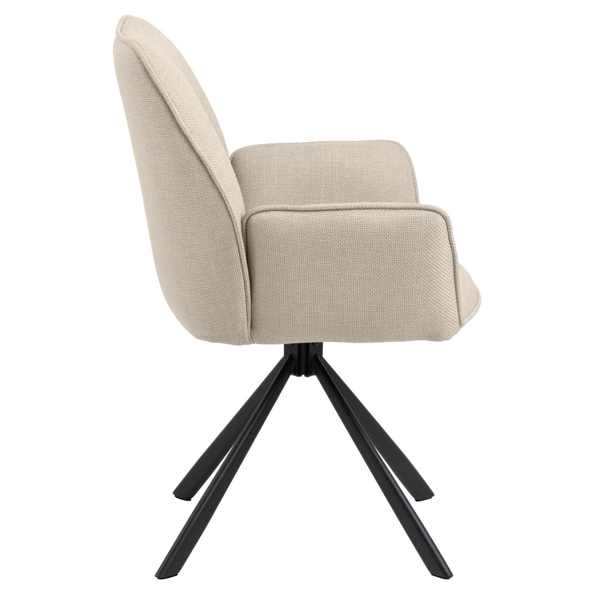 Bayonne Matstol med Armstöd Basel tyg Beige