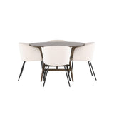 Kaseidon, Berit Rund matgrupp Beige, svart, Mörkbrun, ⌀100