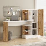 Quito (152,3 x 120 x 40 cm) Skrivbord Atlantisk furu vit