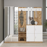 Zelino (187,2 x 180 x 37,5 cm) Hallstativ Atlantisk furu Vit