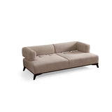 Atom 3-sits soffa Kräm / Svart