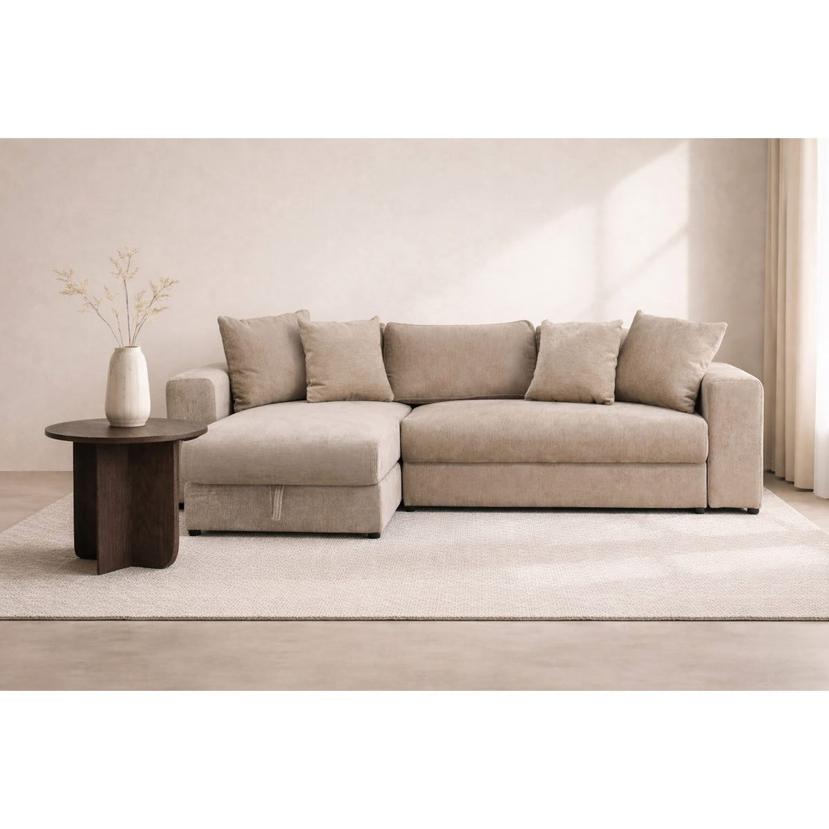 Bellman Soffa med schäslong Beige