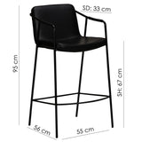 Boto Barstol Vintage Black