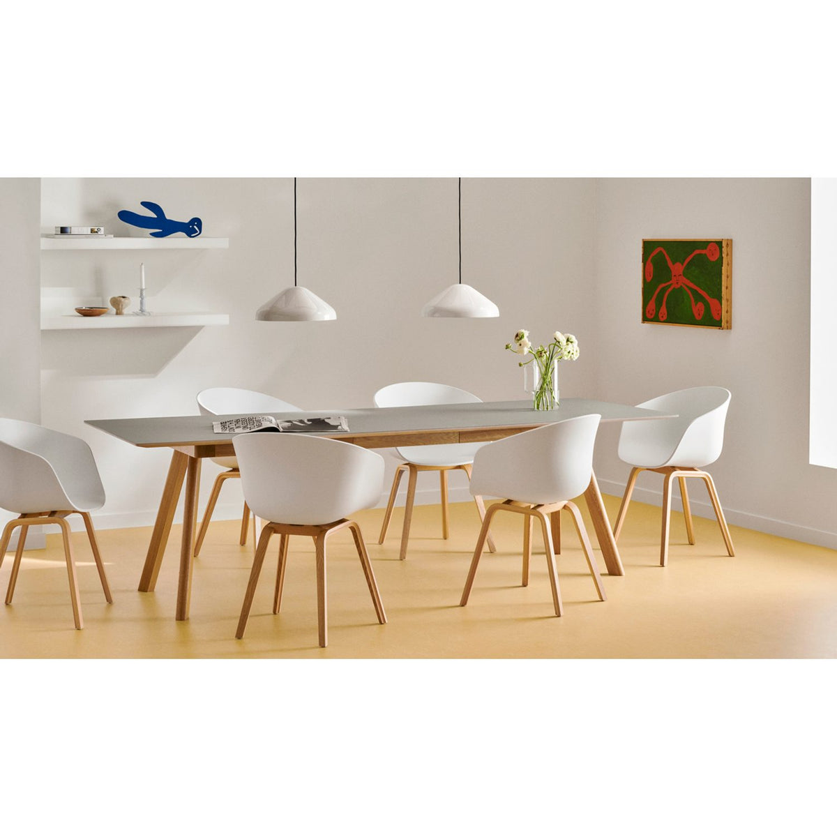 CPH 30 utdragbart L250 × B90 × H74 cm Matbord White – laminat
