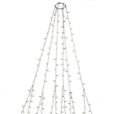 LED Frost Svart Kabel Julgransbelysning 180 cm, Amber