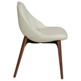 Arch Stol Bone White, Walnut