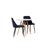 Danburi, Night Rund matgrupp Svart, Vit, ⌀60