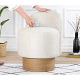 Luanda Puf (Ø47 x H66 cm) Puff Creme