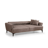 Jakarta (230 x 95 x 77 cm) 3-sits bäddsoffa Ljusbrun