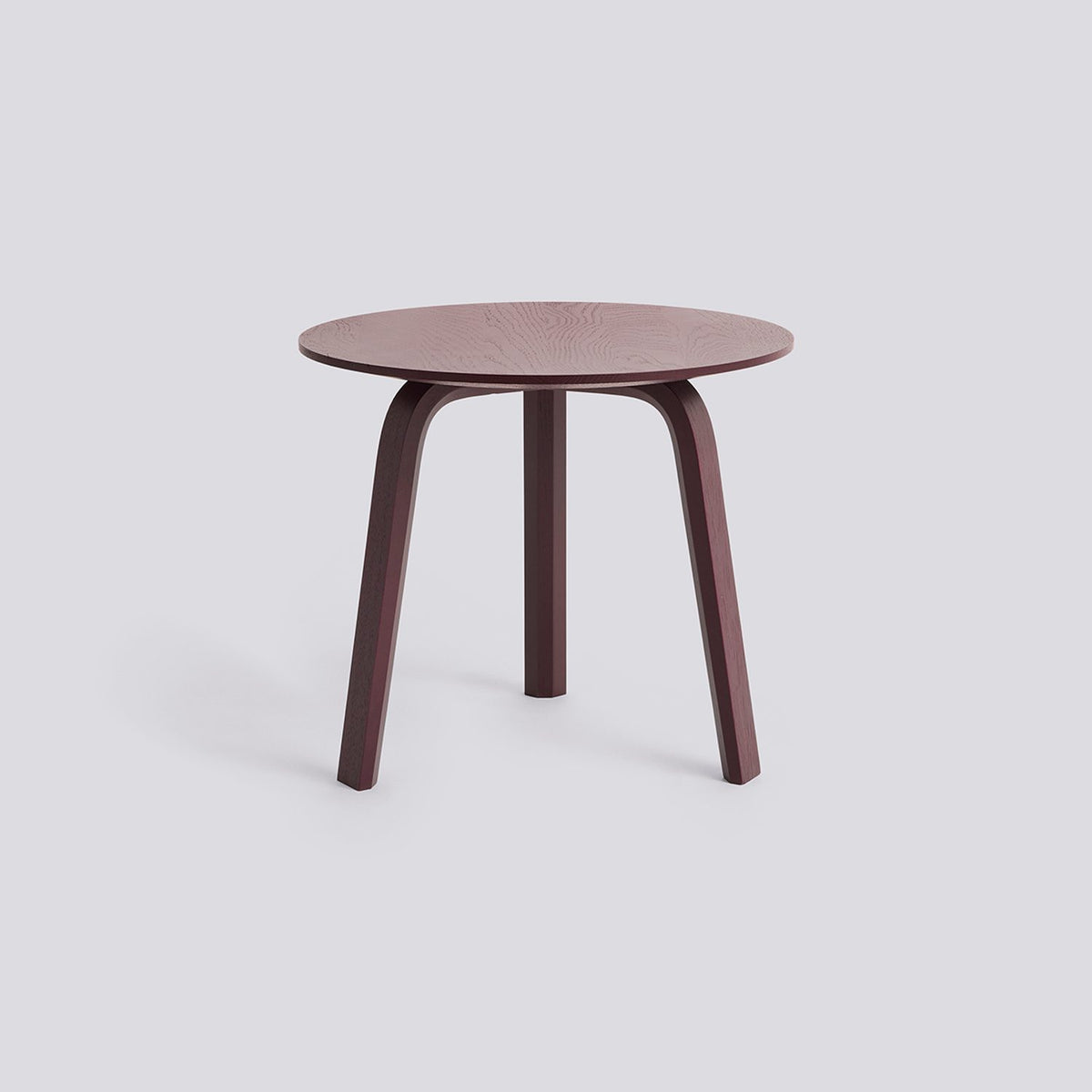 Bella Ø45 × H39 cm Soffbord Dark bordeaux – ek med vattenbaserad lack