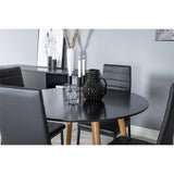 Plaza, Slim Rund matgrupp Svart, Svart, 4st
