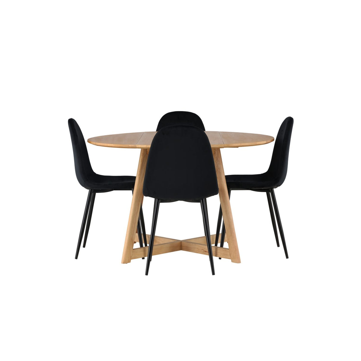 Yakidon, Polar Rund matgrupp Svart, Brun, ⌀120