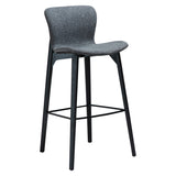 Paragon Barstol Pebble Grey Bouclé, Black 75 cm