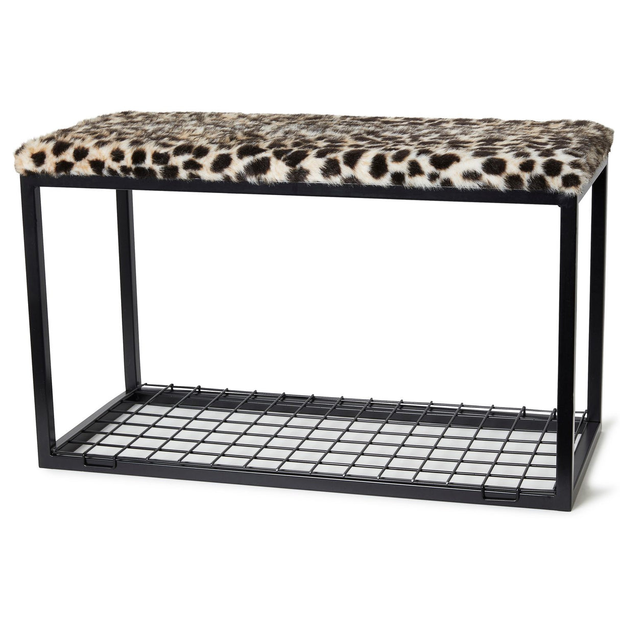 Palle L Bänk Leopard/Black