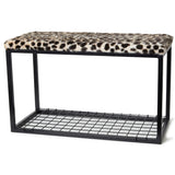 Palle L Bänk Leopard/Black