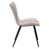 Medusa Stol Cashmere Art.Leather, Black