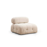 Quito 3-sits (288 x 95 x 75 cm) Bouclette 3-sitssoffa Creme